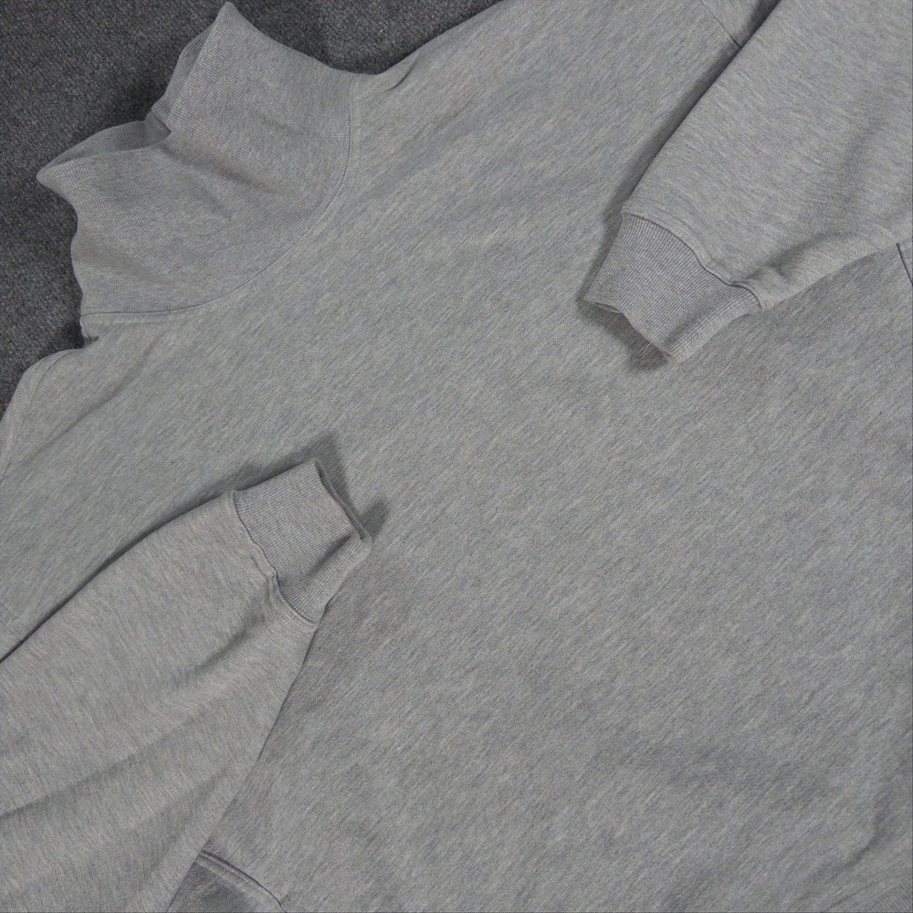 Alo Yoga Funnel Neck Oversized Sweatshirt Heather Gray Pullover L/XL #4844